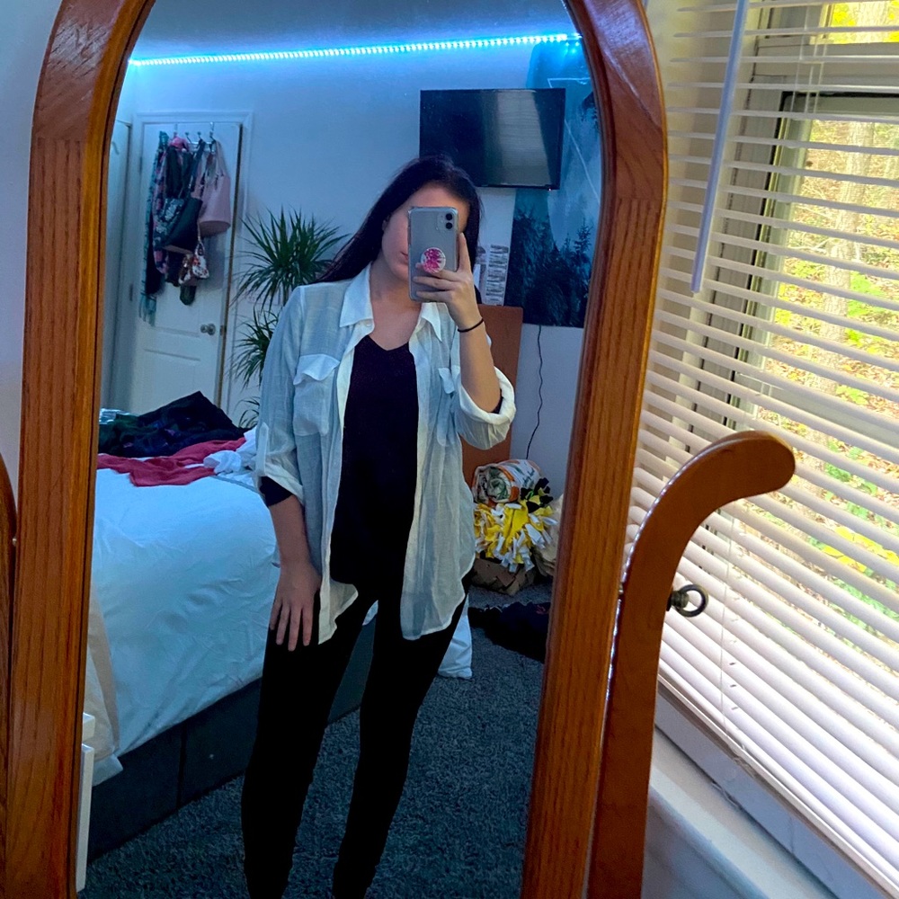 2 in 1 white shirt